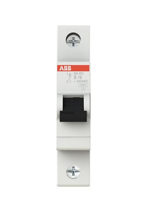 2CDS211001R0165 MCB, THERMAL, 1POLE, 16A, 400V ABB