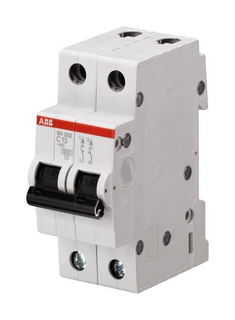 2CDS212001R0034 MCB, THERMAL, 2POLE, 3A, 400V ABB