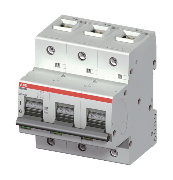 2CCS813001R0804 S803B-C80 TRIPLE POLE MCB C80A 16KA ABB