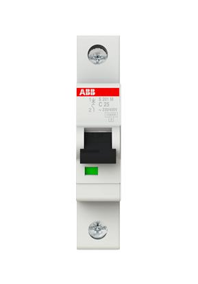 2CDS271001R0254 S201MC25 SP MCB C25A 10KA ABB