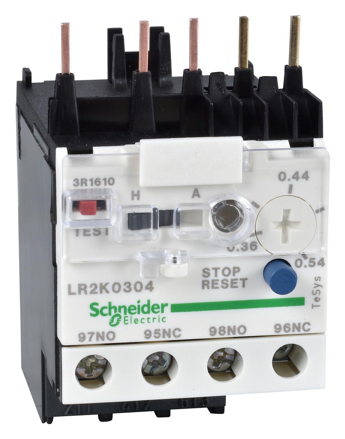 LR2K0304 THERMAL OVERLOAD RELAY, 0.54A, 690VAC SCHNEIDER ELECTRIC