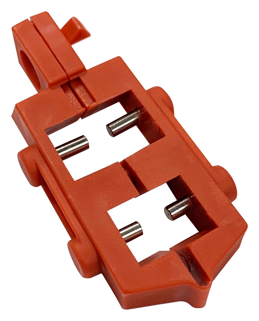 SINGLE POLE CIRCUIT BREAKER EA SNAP ON BREAKER LOCKOUT, RED, NYLON BRADY