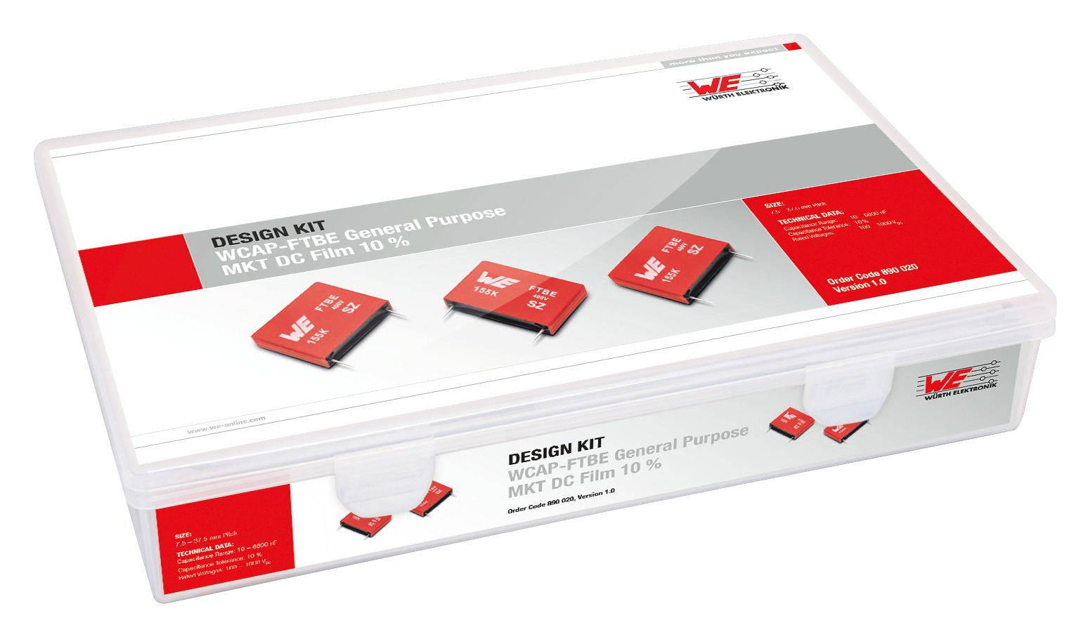 890020 FILM CAPACITOR DESIGN KIT WURTH ELEKTRONIK