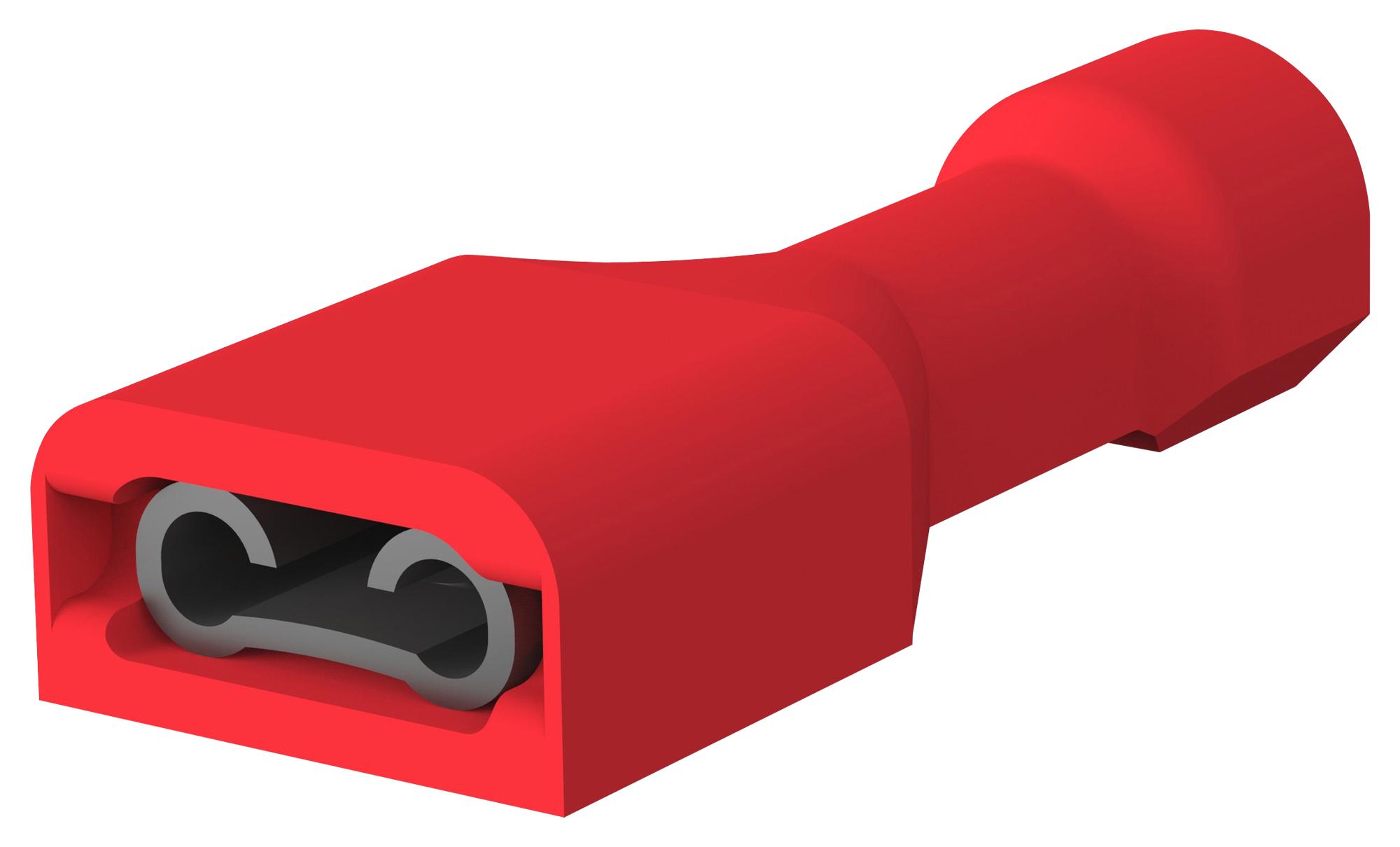 2-520403-2 FEMALE QUICK DISCONNECT, 22AWG-18AWG AMP - TE CONNECTIVITY