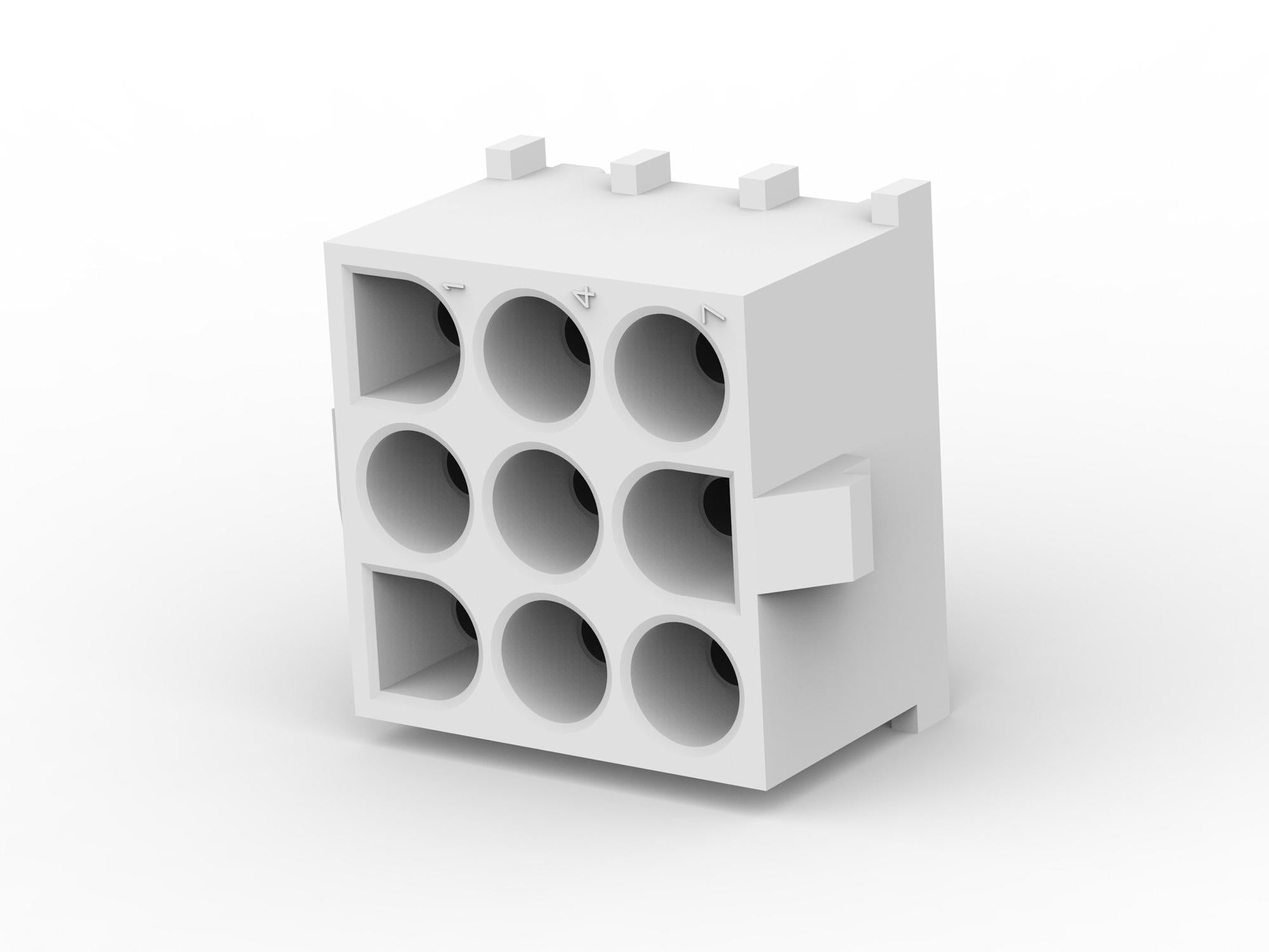 350763-4 WTB CONNECTOR, RCPT, 9POS, 3ROW, THT AMP - TE CONNECTIVITY