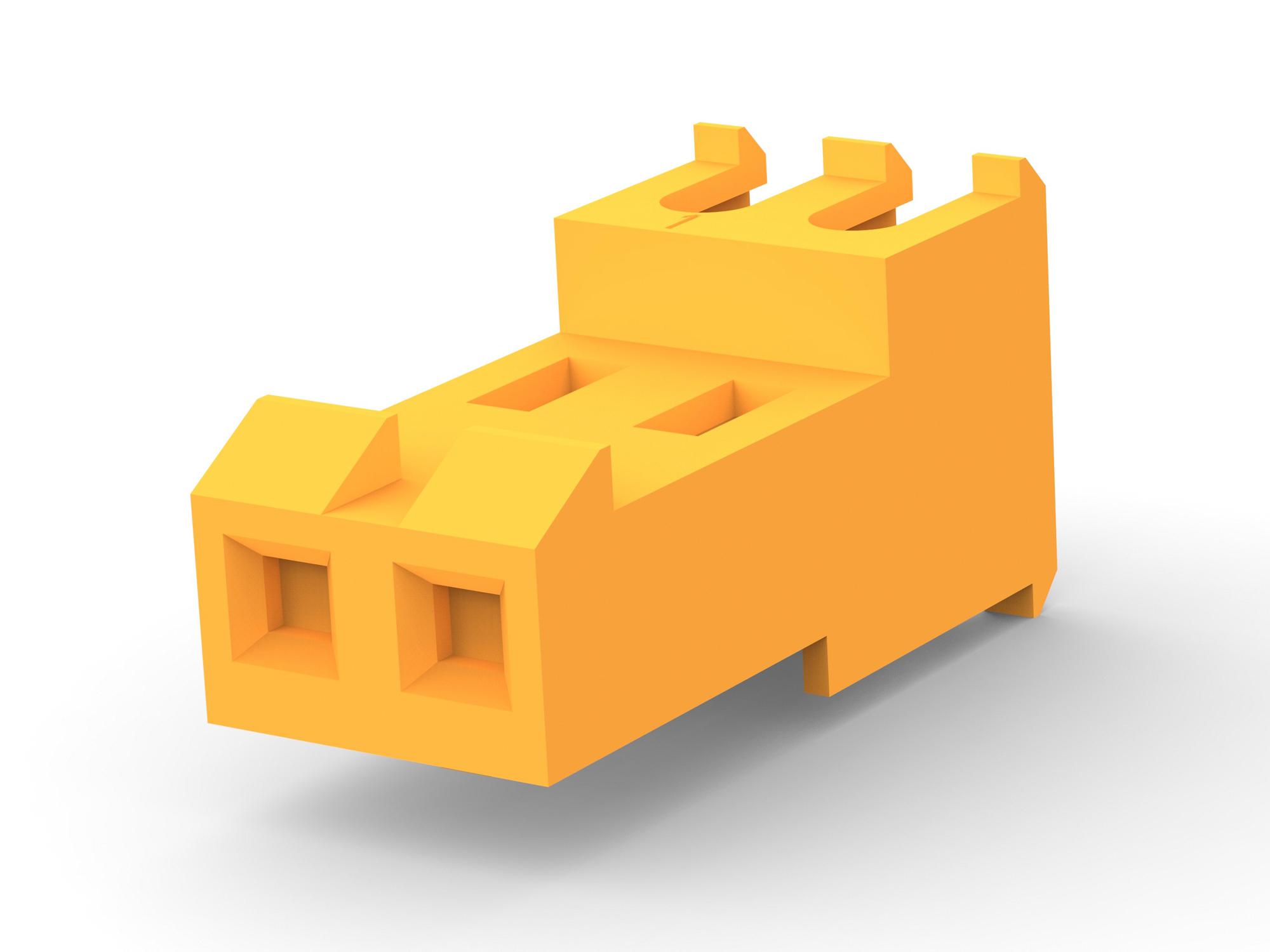 3-640599-2 WTB CONN, RCPT, 2POS, 1ROW, 3.96MM AMP - TE CONNECTIVITY