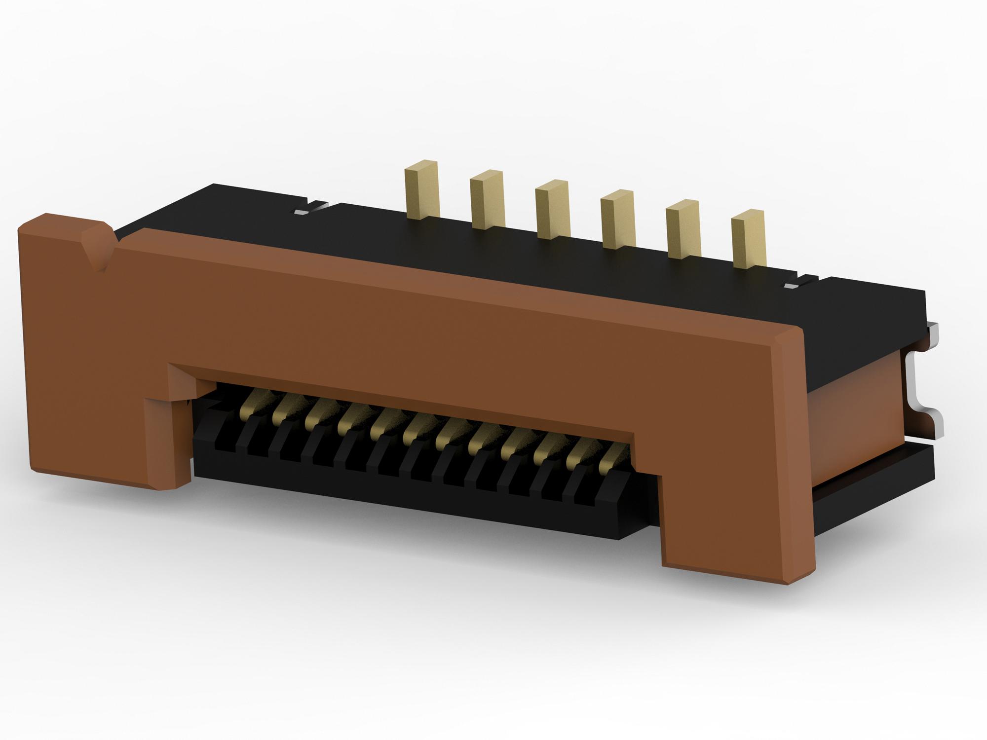 1-1734742-2 CONNECTOR, FFC/FPC, 12POS, 1, 0.5MM TE CONNECTIVITY