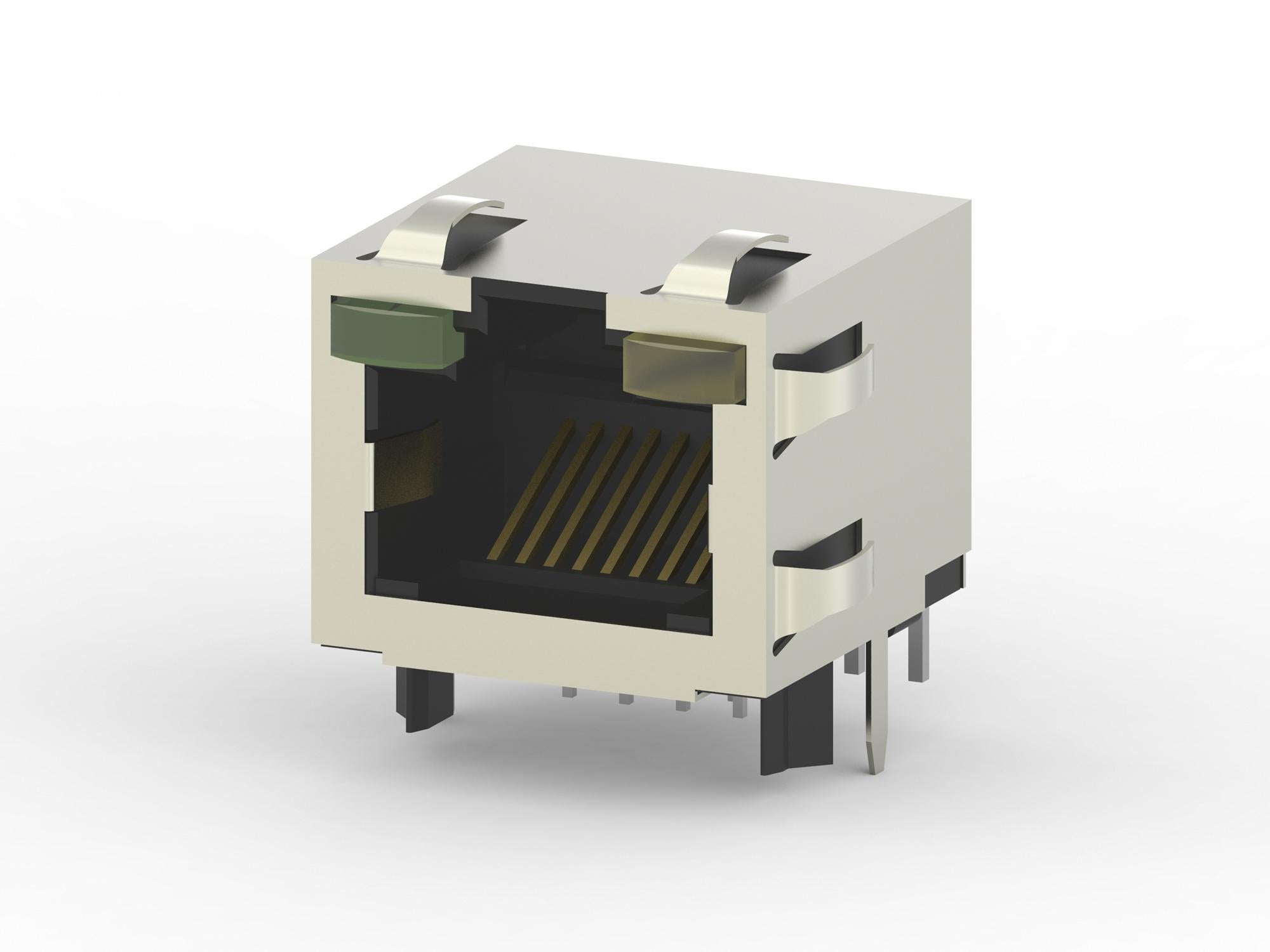 2-406549-4 RJ45 CONNECTOR, JACK, 8P8C, 1PORT, CAT5 AMP - TE CONNECTIVITY