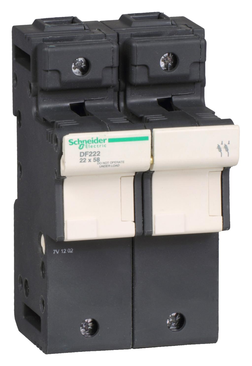 DF222 FUSE HOLDER 2P 125A FOR FUSE 22 X SCHNEIDER ELECTRIC
