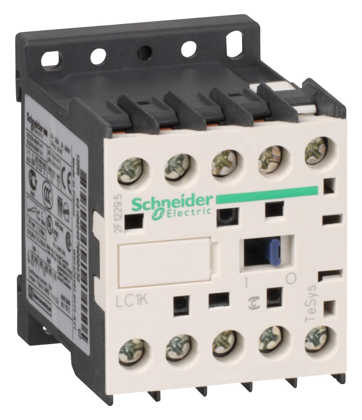 LC1K1201M7 CONTACTOR-3NO 12A AC3 POLES SCHNEIDER ELECTRIC