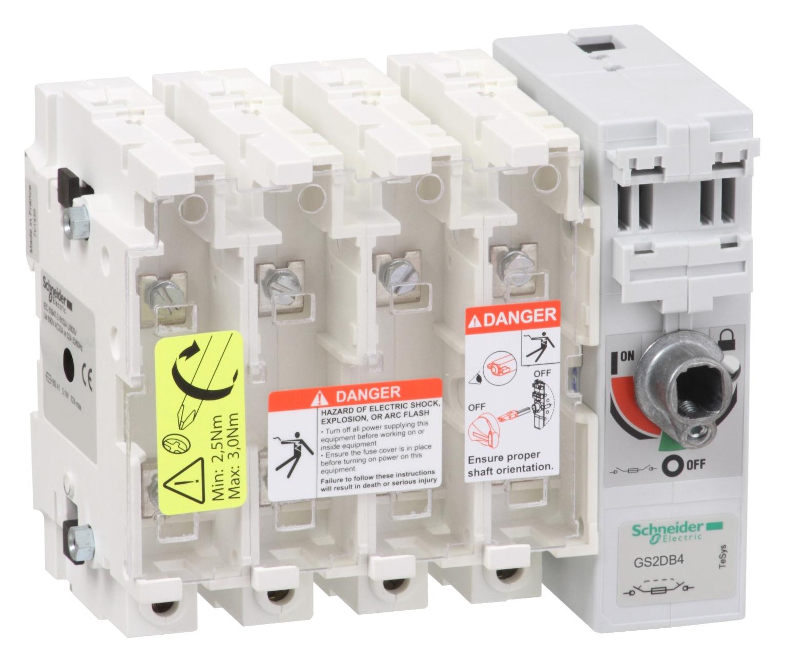 GS2DB4 FUSE DISCONNECT SW. 4X 32A A1 SCHNEIDER ELECTRIC