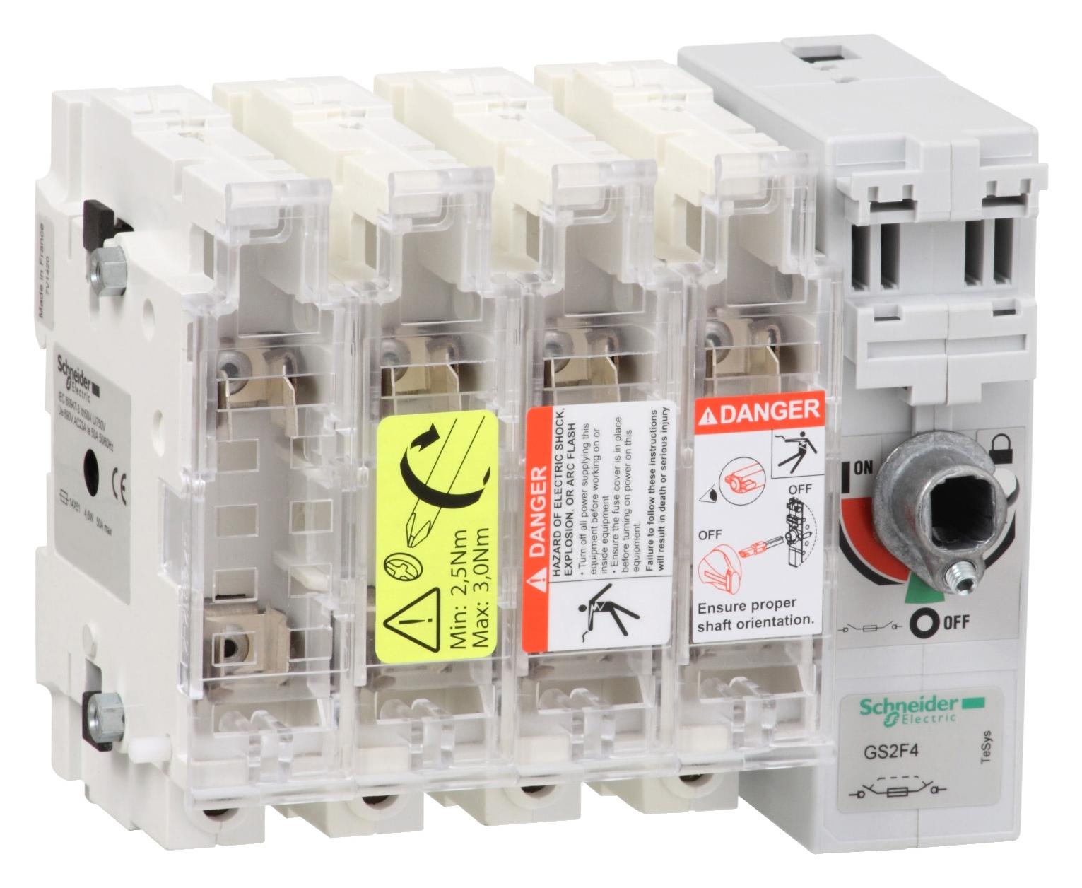 GS2F4 FUSE DISCONNECT SW. 4X 50A 14X51 SCHNEIDER ELECTRIC