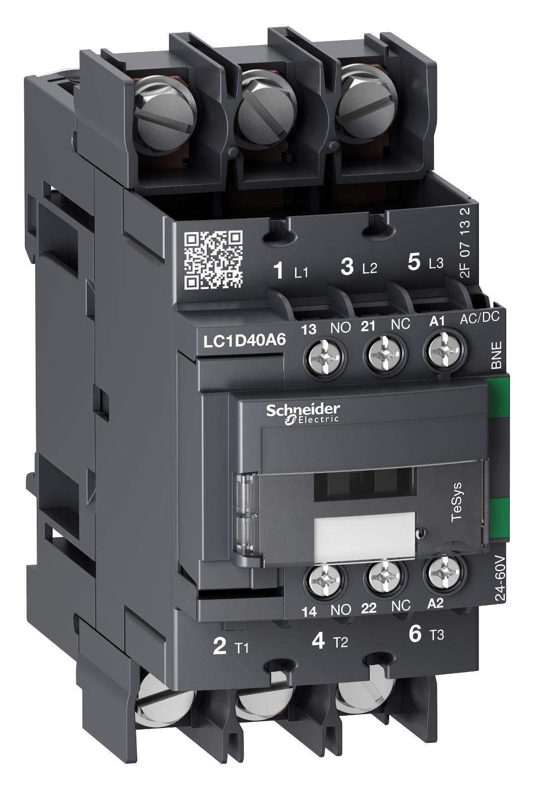 LC1D40A6BNE 3P-AC3 440V 40A 24-60V ACDC COIL SCHNEIDER ELECTRIC