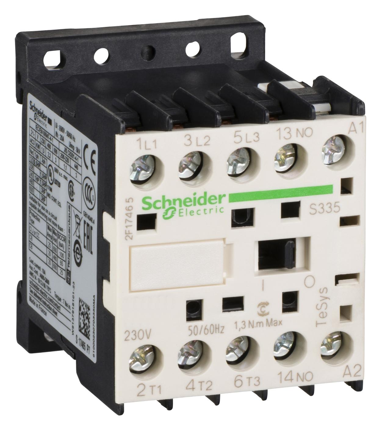 LC1K0601P7S335 TESYS K 3P AC3 440V 6A COIL 23 SCHNEIDER ELECTRIC
