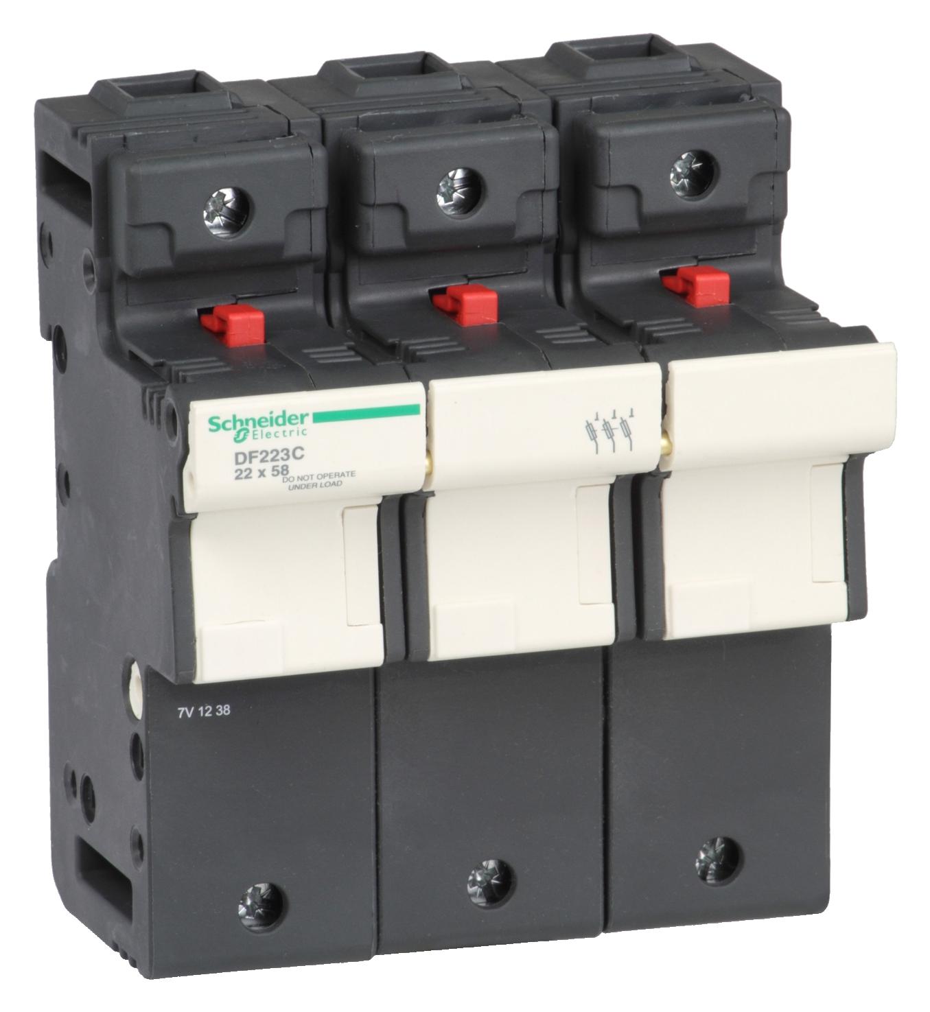 DF223C CARTRIDGE FUSE HOLDER, 125A, 3P, 690V SCHNEIDER ELECTRIC