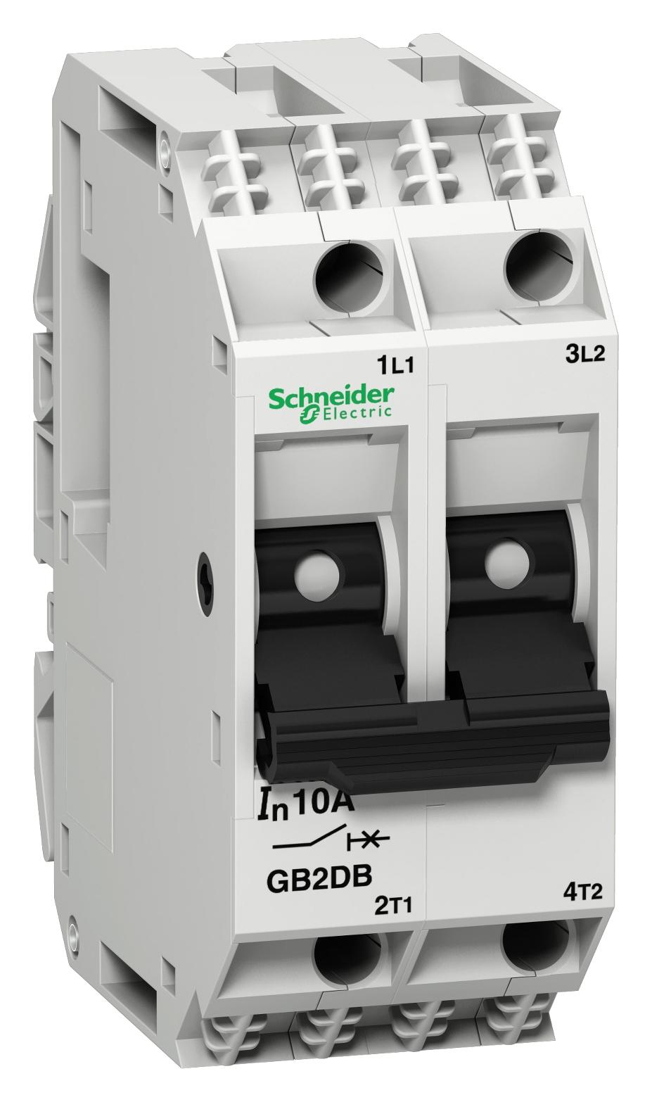 GB2DB09 THERMOMAGNETIC CKT BREAKER, 2P, 4A SCHNEIDER ELECTRIC