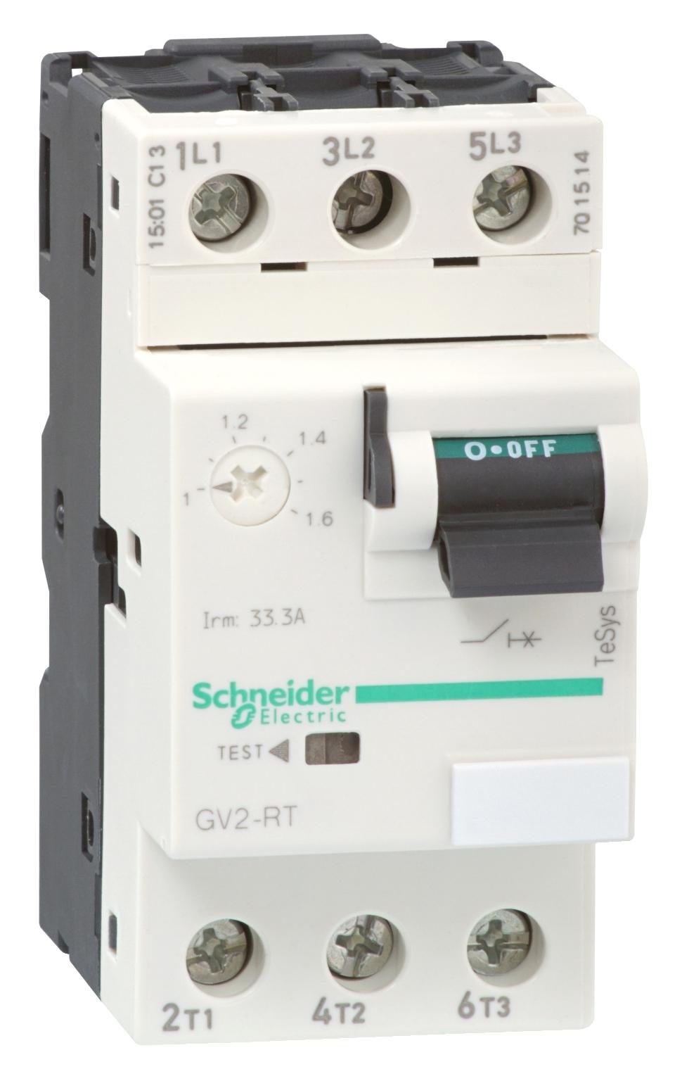 GV2RT14 THERMOMAGNETIC CKT BREAKER, 3P, 10A SCHNEIDER ELECTRIC
