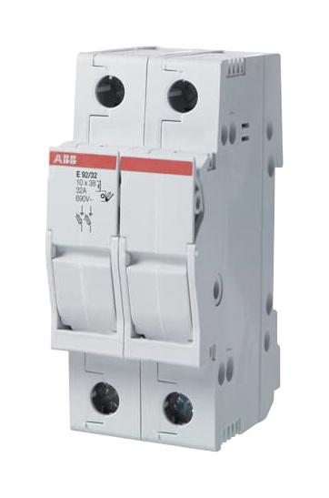 E92/32 DIN RAIL FUSE HOLDER, 2P, 32A, 600V ABB