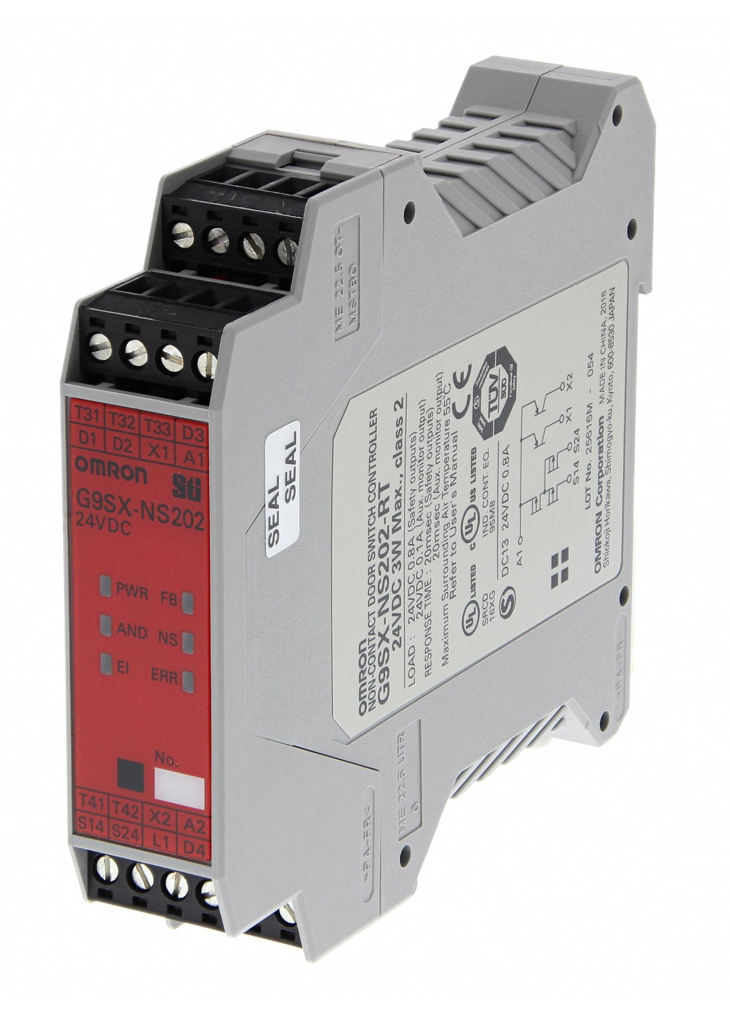 G9SX-NS202-RT DC24 SAFETY RELAY, 24VDC, DIN RAIL OMRON