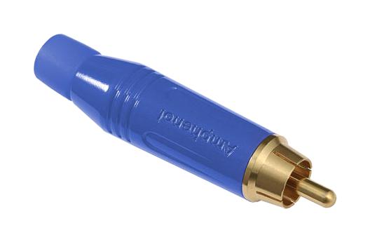 ACPRBLU RCA CONN, PLUG, 2POS, 13.8MM AMPHENOL SINE/TUCHEL