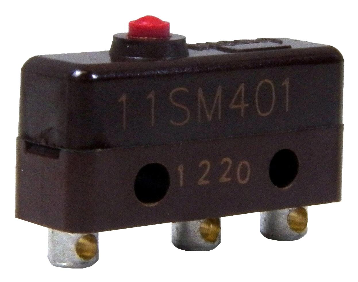 11SM401 MICROSWITCH, SPDT, PLUNGER, 5A, 250VAC HONEYWELL