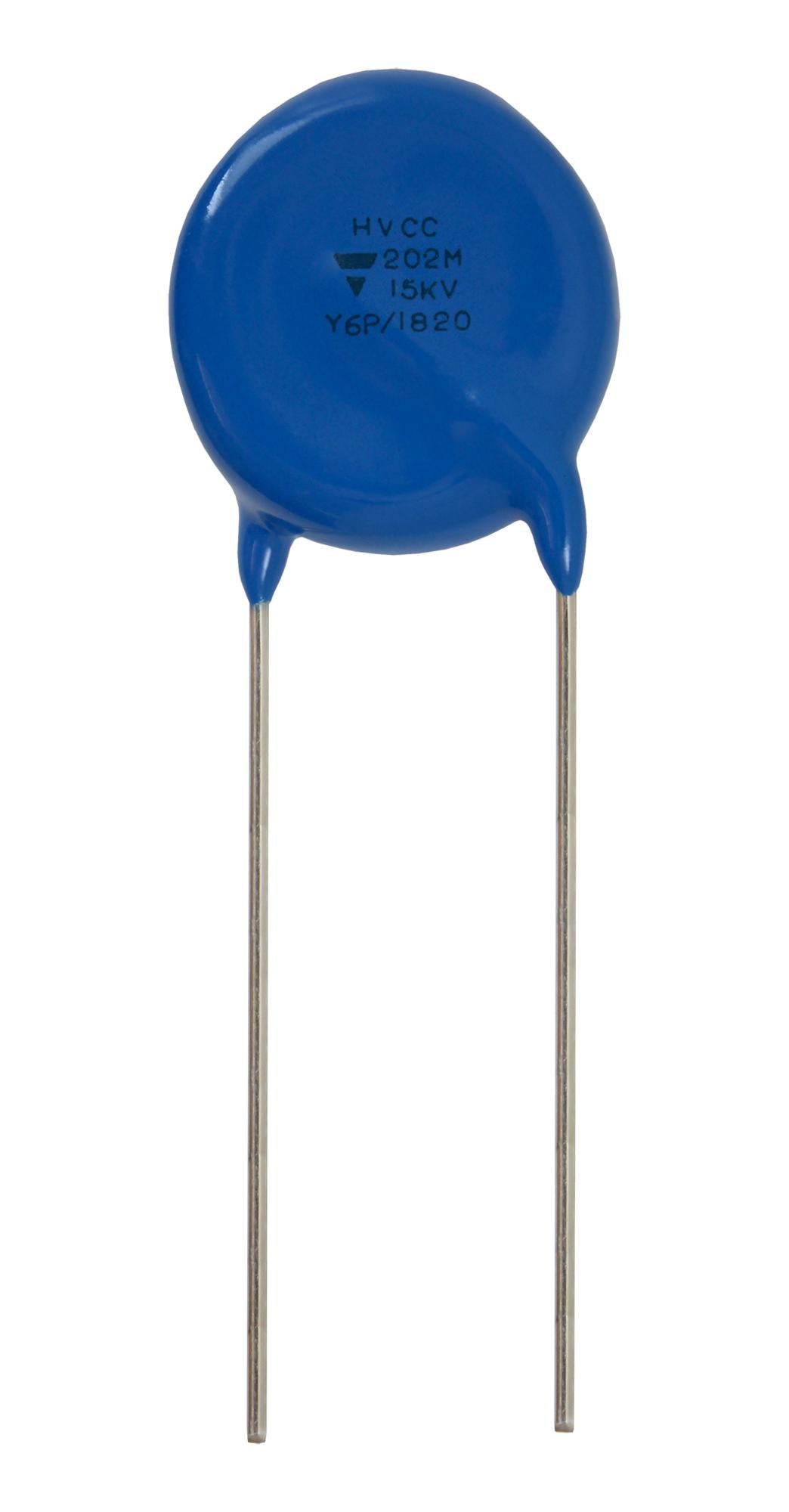 HVCC203Y6P102MEAX CERAMIC DISC CAPACITOR, 1000PF, 20KV/RAD VISHAY