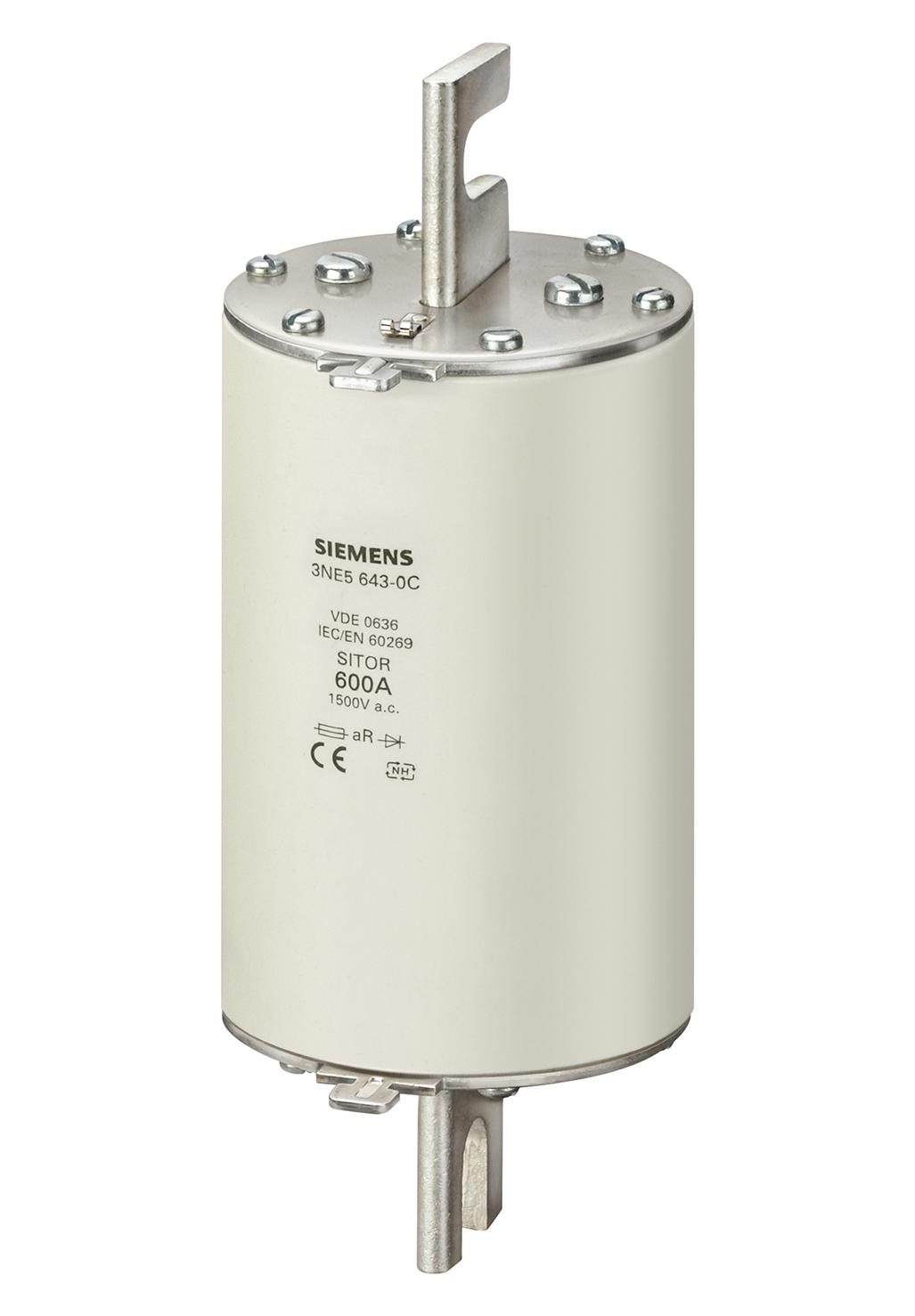 3NE5633-0C HRC FUSE, 450A, 1.5KVAC, 900VDC, BLADE SIEMENS