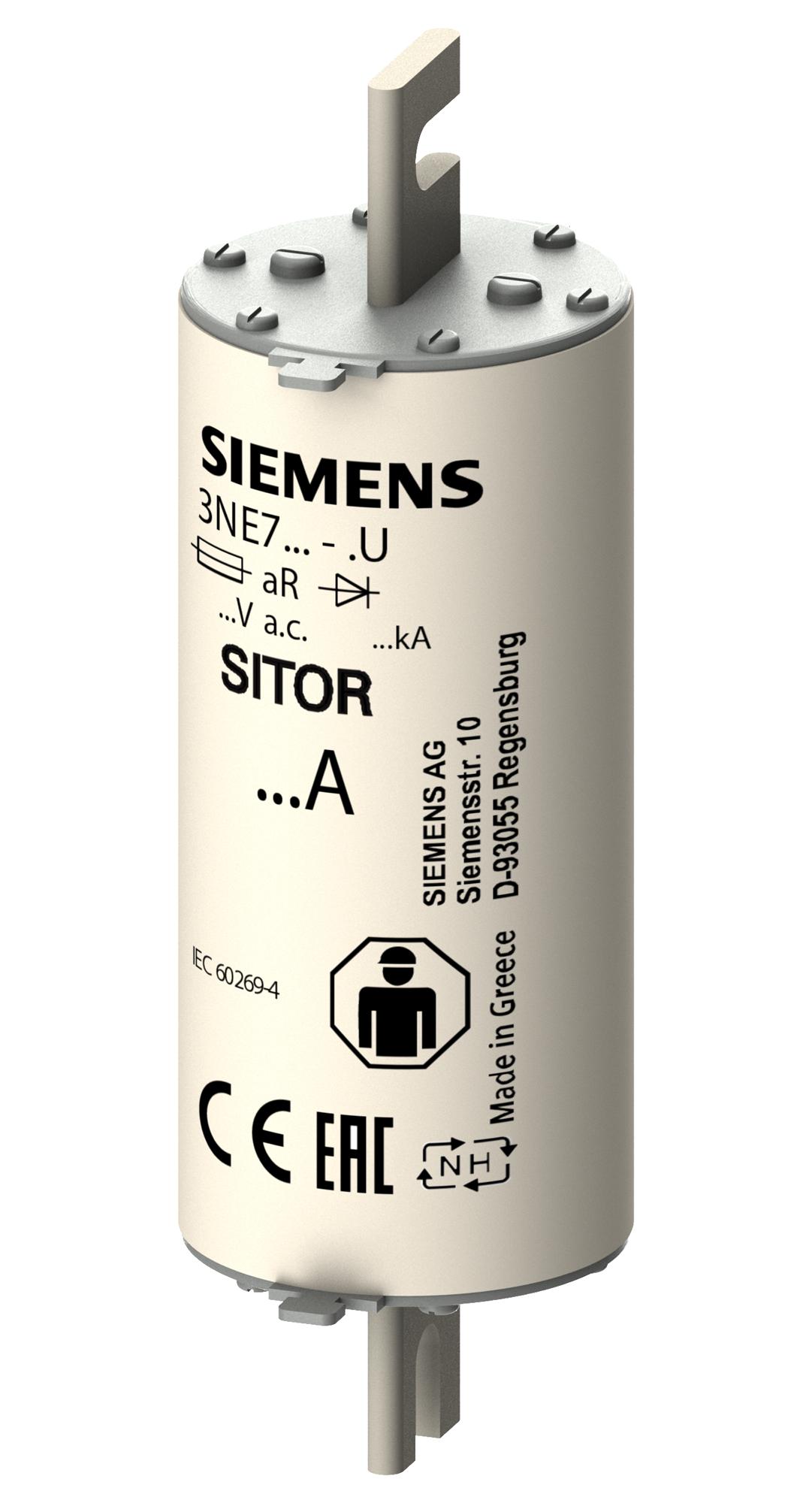 3NE7636-1U HRC FUSE, 630A, 2KVAC, 440VDC, BLADE TAG SIEMENS