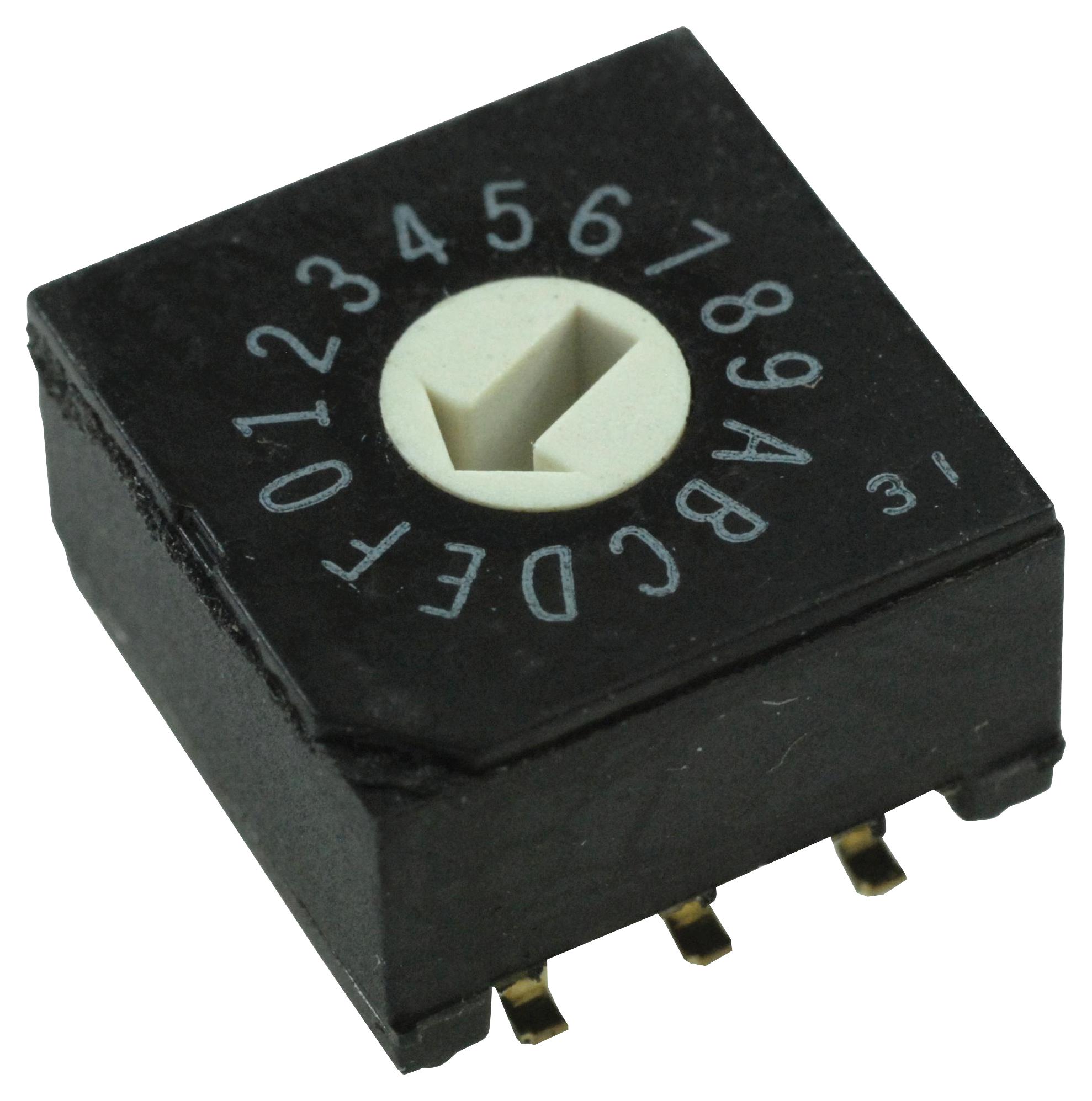 A6RS-102RF-P ROTARY CODED SW, BCD, 0.025A, 24V, SMD OMRON