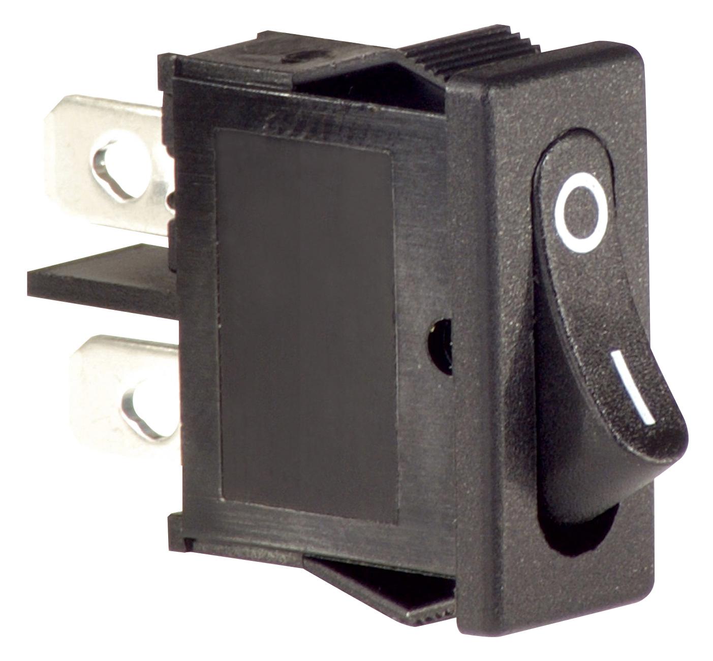 MP004427 ROCKER SW, SPST, 6A, 250VAC, BLK, PANEL MULTICOMP PRO