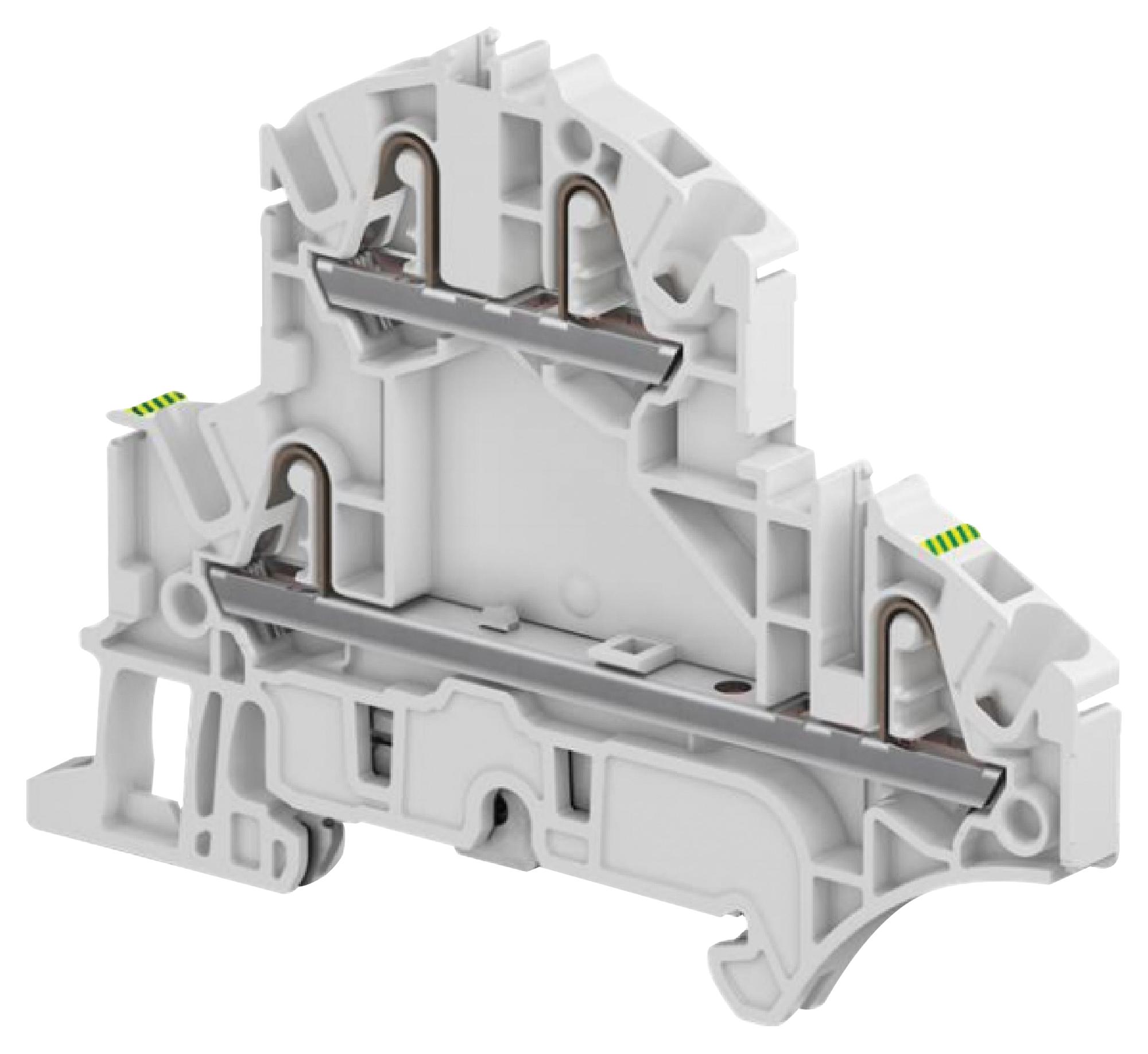 1SNK705212R0000 TERMINAL BLOCK, DIN RAIL, 4POS, 2.5MM2 ENTRELEC - TE CONNECTIVITY