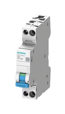 5SY1708-4 THERMAL MAG CKT BREAKER, 1P, 8A, 230VAC SIEMENS