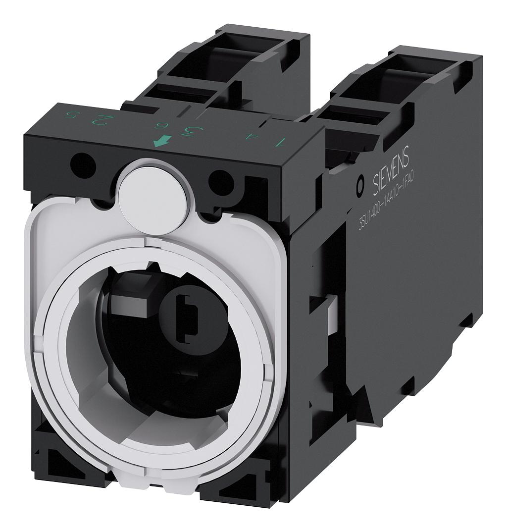 3SU1501-1AG00-1LA0 HOLDER, 3-WAY, PB SWITCH/INDICATOR LIGHT SIEMENS