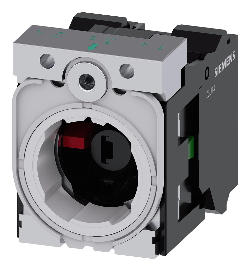 3SU1551-1AB50-3MA0 HOLDER W/MOD, 3-WAY, PB SW/INDICATOR LIG SIEMENS