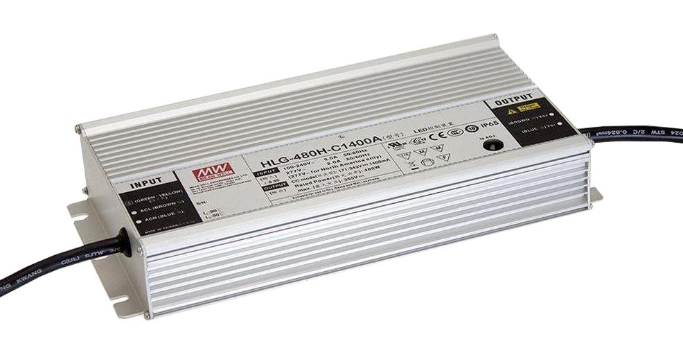 HLG-480H-42A LED DRIVER, CONST CURRENT/VOLT, 478.8W MEAN WELL