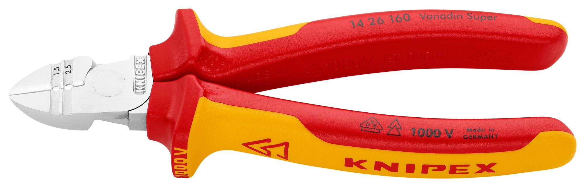 14 26 160 WIRE STRIPPER, SIDE CUTTER KNIPEX