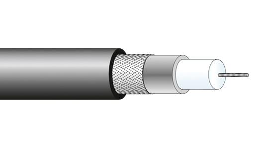 22510120 COAX CABLE WIRE, 5MM, 75 OHM, 1M HUBER+SUHNER