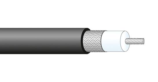 85023730 COAX CABLE WIRE, 10.6MM, 50 OHM, 1M HUBER+SUHNER