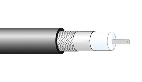 84026748 COAX CABLE WIRE, 5.5MM, 50 OHM, 1M HUBER+SUHNER