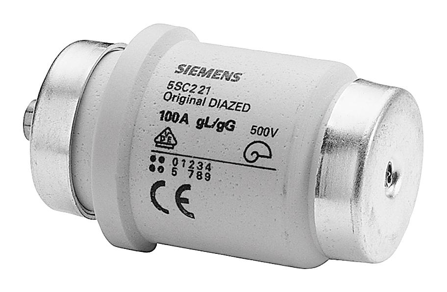 5SC221 POWER FUSE,100A, 400VDC, 34.5 X 57MM SIEMENS
