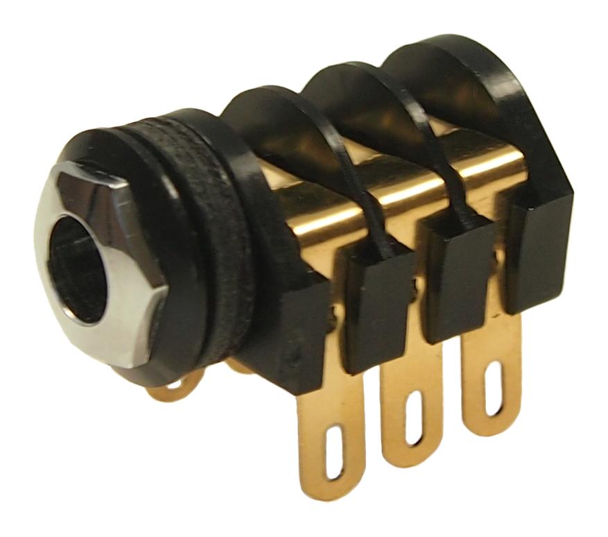 CL1323A AUDIO CONN, STEREO, JACK, 3POS, 6.35MM CLIFF ELECTRONIC COMPONENTS