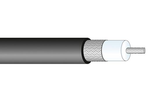 22510015 COAX CABLE WIRE, 4.95MM, 50 OHM, 1M HUBER+SUHNER