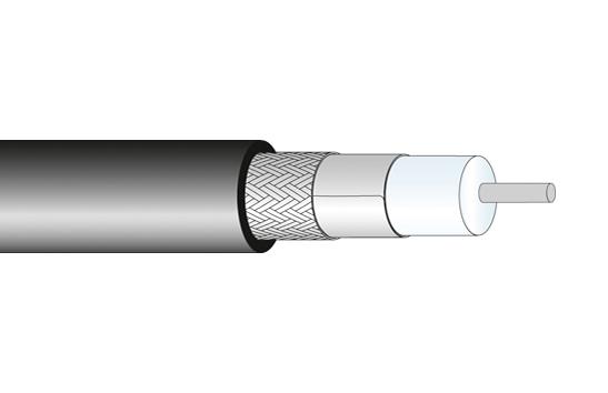 22511622 COAX CABLE WIRE, 5.5MM, 50 OHM, 1M HUBER+SUHNER