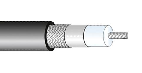 85089191 COAX CABLE WIRE, 10.25MM, 50 OHM, 1M HUBER+SUHNER