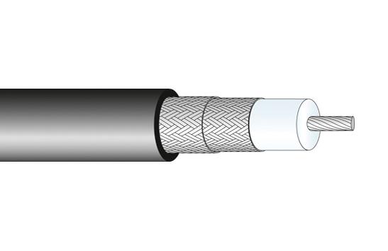22510112 COAX CABLE WIRE, 3.1MM, 50 OHM, 1M HUBER+SUHNER