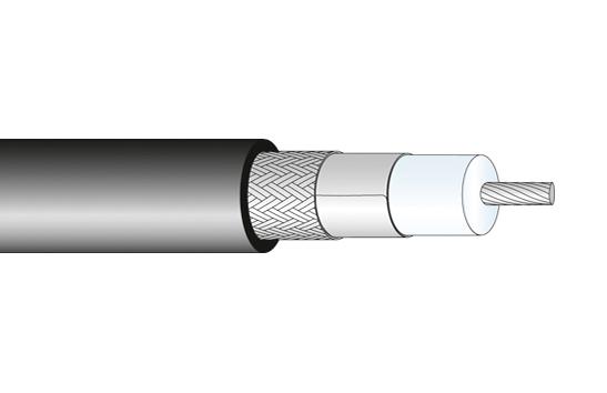 85089188 COAX CABLE WIRE, 6.17MM, 50 OHM, 1M HUBER+SUHNER