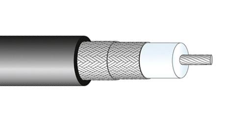 85087104 COAX CABLE WIRE, 5MM, 50 OHM, 1M HUBER+SUHNER