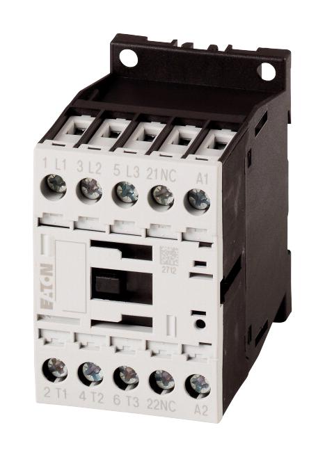 DILM7-01(24V50/60HZ) CONTACTOR, 3-POLE+1N/C, 3KW EATON MOELLER