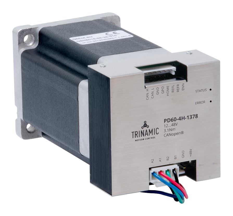 PD60-4H-1378-CANOPEN STEPPER MOTOR, CANOPEN, 12-52VDC, 9A TRINAMIC / ANALOG DEVICES