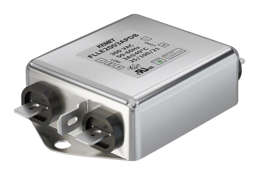 FLLE2003APMB POWER LINE FILTER, MEDICAL, 3A, 300V KEMET